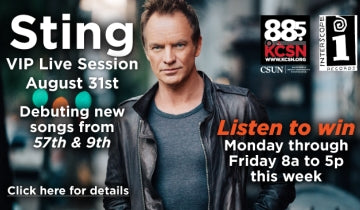 Sting to Premier New ā€57th & 9thā€¯ Album at KCSN VIP Concert at VPAC...