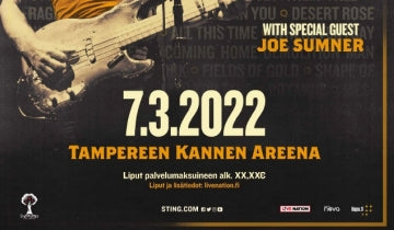 Additional My Songs date confirmed in Finland, 7 March 2022...
