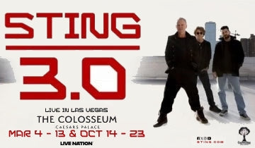 Sting returns to The Colosseum at Caesars Palace with new Las Vegas residency 'Sting 3.0'...