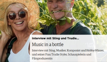 Sting and Trudie interviewed in Vinum magazine...