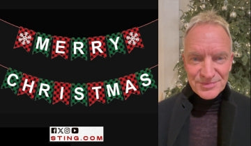 Holiday message to members from Sting...