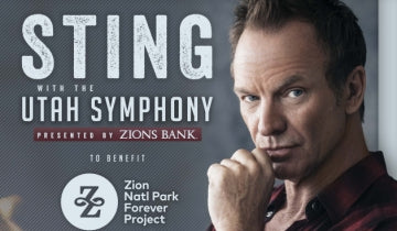 Sting to perform with the Utah Symphony to benefit Zion National Park...
