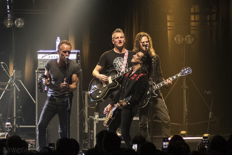 Sting, Joe Sumner and The Last Bandoleros performing in London on April 10, 2017. ©DW/Sting.com