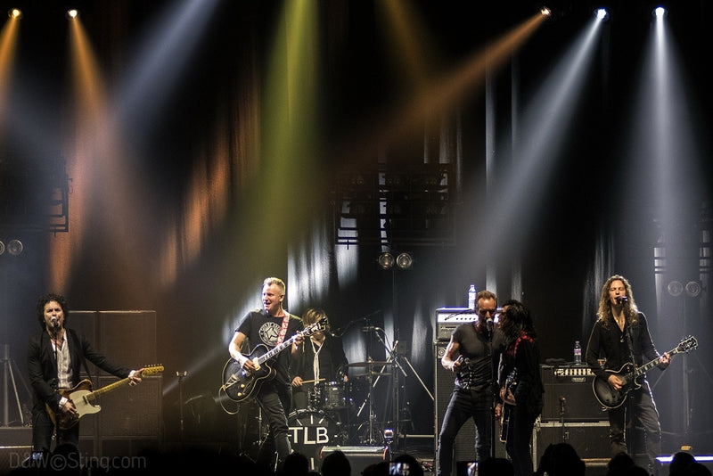 Sting, Joe Sumner and The Last Bandoleros performing in London on April 10, 2017. ©DW/Sting.com