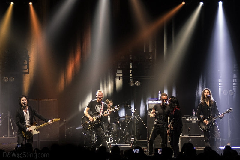 Sting, Joe Sumner and The Last Bandoleros performing in London on April 10, 2017. ©DW/Sting.com