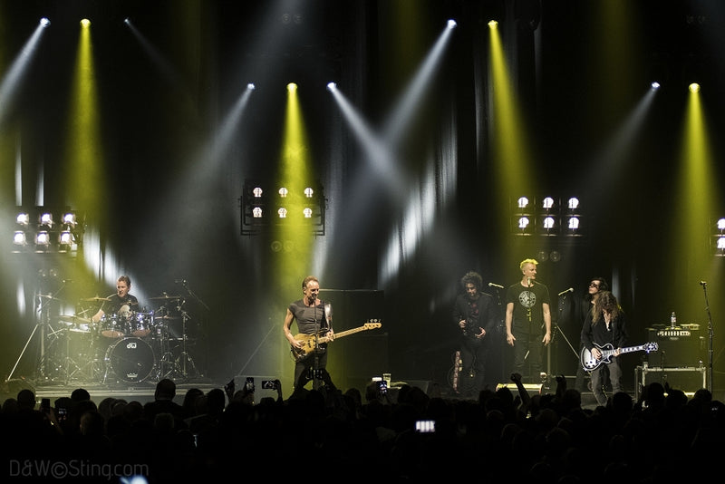 Sting, Joe Sumner and The Last Bandoleros performing in London on April 10, 2017. ©DW/Sting.com