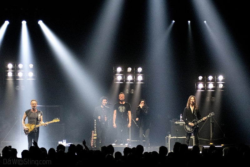 Sting, Joe Sumner and The Last Bandoleros performing in London on April 10, 2017. ©DW/Sting.com
