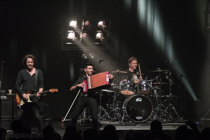 Sting, Joe Sumner and The Last Bandoleros performing in London on April 10, 2017. ©DW/Sting.com