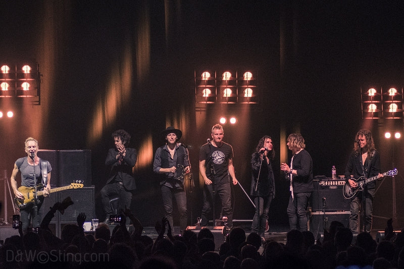 Sting, Joe Sumner and The Last Bandoleros performing in London on April 10, 2017. ©DW/Sting.com