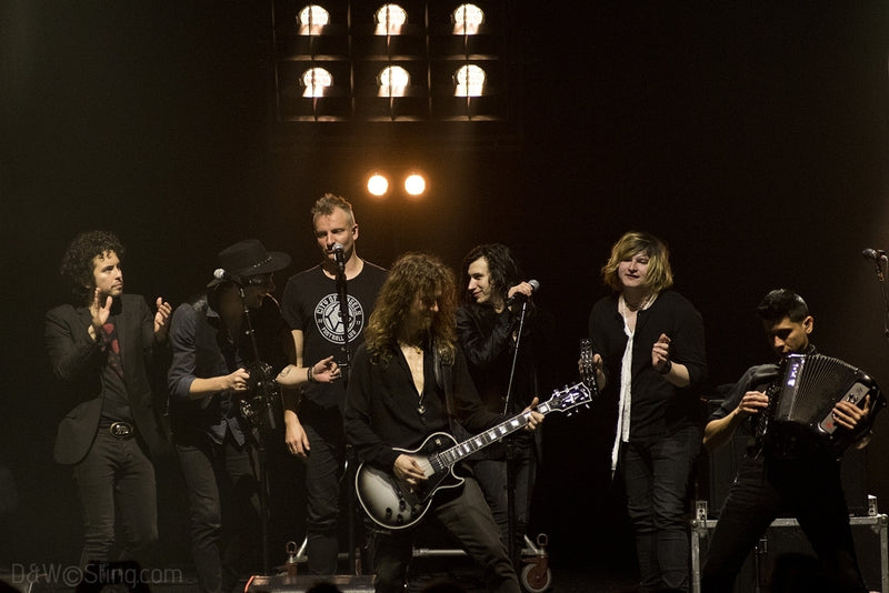 Sting, Joe Sumner and The Last Bandoleros performing in London on April 10, 2017. ©DW/Sting.com