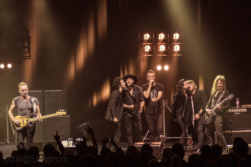 Sting, Joe Sumner and The Last Bandoleros performing in London on April 10, 2017. ©DW/Sting.com