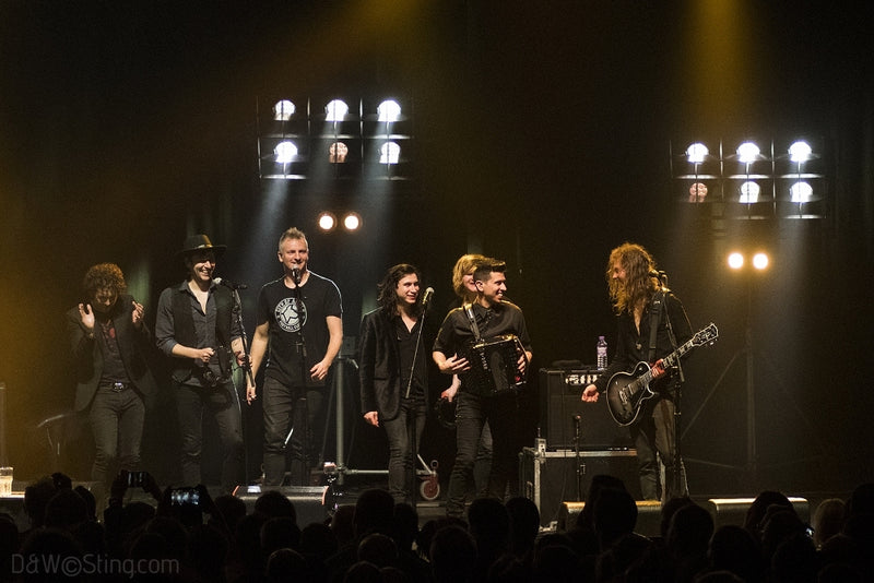 Sting, Joe Sumner and The Last Bandoleros performing in London on April 10, 2017. ©DW/Sting.com