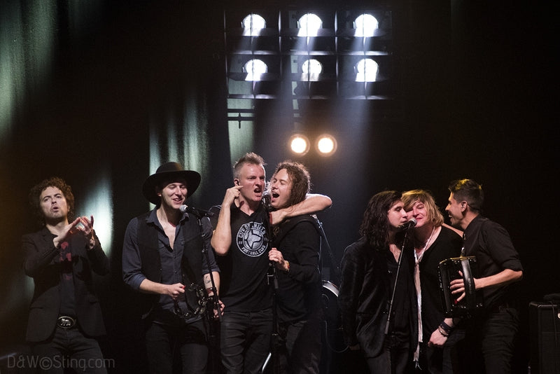 Sting, Joe Sumner and The Last Bandoleros performing in London on April 10, 2017. ©DW/Sting.com