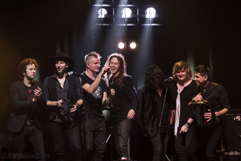 Sting, Joe Sumner and The Last Bandoleros performing in London on April 10, 2017. ©DW/Sting.com