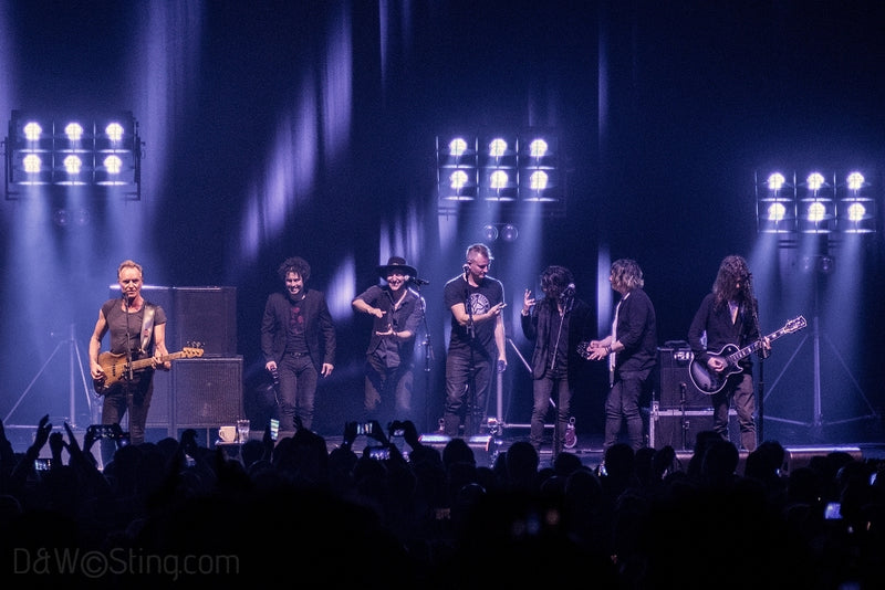 Sting, Joe Sumner and The Last Bandoleros performing in London on April 10, 2017. ©DW/Sting.com