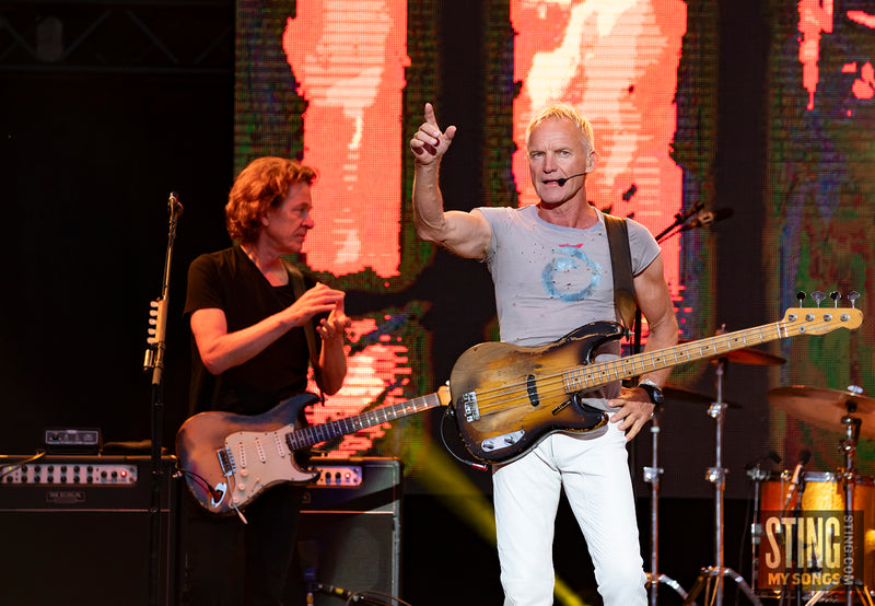 Sting MY SONGS Soundcheck at Scarborough Open Air Theatre, 25 June 2023. All images copyright D&W. Thanks to Cuffe & Taylor / Rhodes Media.