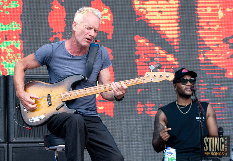 Sting MY SONGS Soundcheck at Scarborough Open Air Theatre, 25 June 2023. All images copyright D&W. Thanks to Cuffe & Taylor / Rhodes Media.