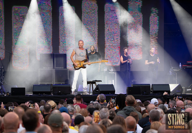 Sting MY SONGS at Scarborough Open Air Theatre, 25 June 2023. All images copyright D&W. Thanks to Cuffe and Taylor and Rhodes Media.
