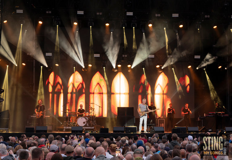 Sting MY SONGS at Scarborough Open Air Theatre, 25 June 2023. All images copyright D&W. Thanks to Cuffe and Taylor and Rhodes Media.