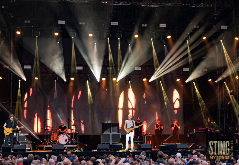Sting MY SONGS at Scarborough Open Air Theatre, 25 June 2023. All images copyright D&W. Thanks to Cuffe and Taylor and Rhodes Media.