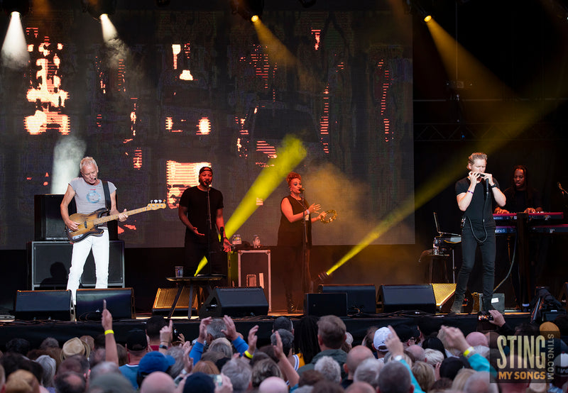 Sting MY SONGS at Scarborough Open Air Theatre, 25 June 2023. All images copyright D&W. Thanks to Cuffe and Taylor and Rhodes Media.
