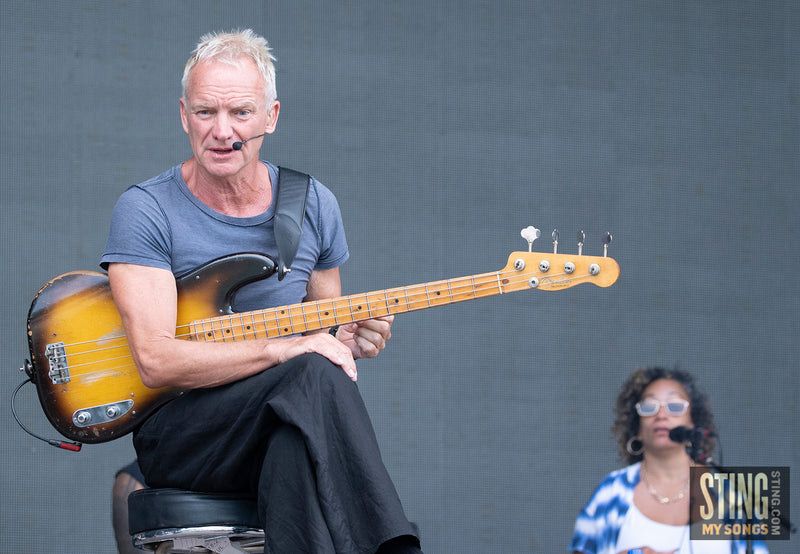Sting MY SONGS Soundcheck at Scarborough Open Air Theatre, 25 June 2023. All images copyright D&W. Thanks to Cuffe & Taylor / Rhodes Media.