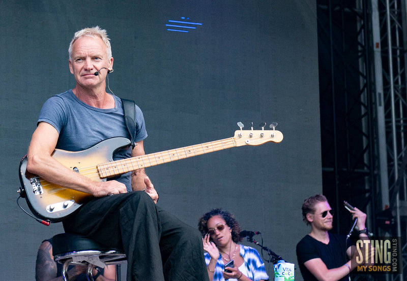 Sting MY SONGS Soundcheck at Scarborough Open Air Theatre, 25 June 2023. All images copyright D&W. Thanks to Cuffe & Taylor / Rhodes Media.