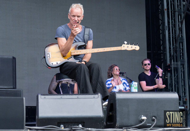 Sting MY SONGS Soundcheck at Scarborough Open Air Theatre, 25 June 2023. All images copyright D&W. Thanks to Cuffe & Taylor / Rhodes Media.