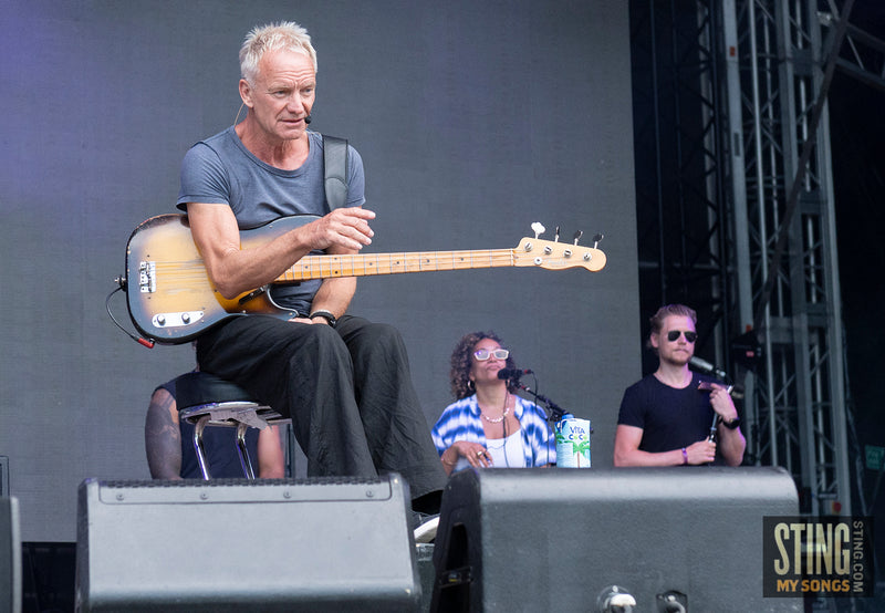 Sting MY SONGS Soundcheck at Scarborough Open Air Theatre, 25 June 2023. All images copyright D&W. Thanks to Cuffe & Taylor / Rhodes Media.