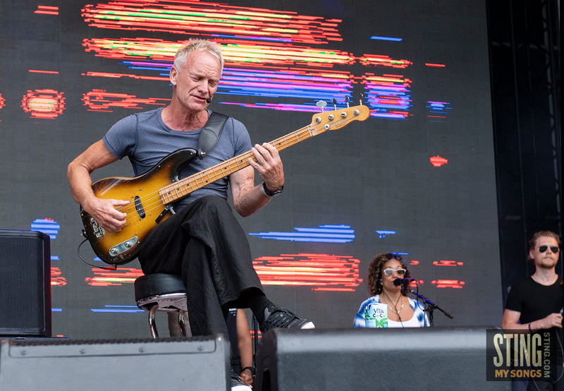 Sting MY SONGS Soundcheck at Scarborough Open Air Theatre, 25 June 2023. All images copyright D&W. Thanks to Cuffe & Taylor / Rhodes Media.