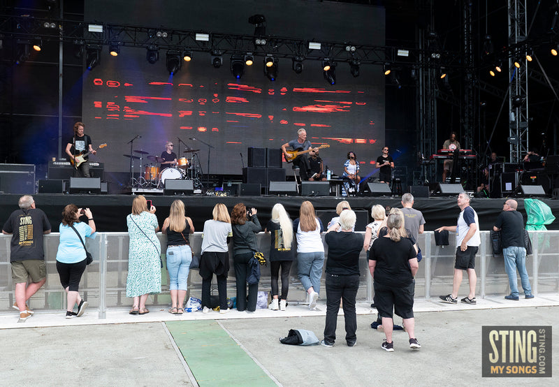 Sting MY SONGS Soundcheck at Scarborough Open Air Theatre, 25 June 2023. All images copyright D&W. Thanks to Cuffe & Taylor / Rhodes Media.