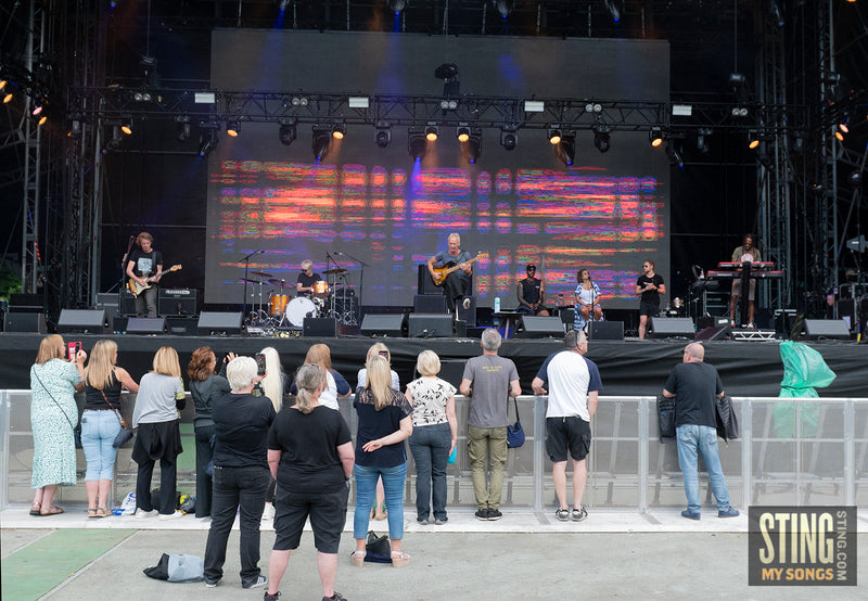 Sting MY SONGS Soundcheck at Scarborough Open Air Theatre, 25 June 2023. All images copyright D&W. Thanks to Cuffe & Taylor / Rhodes Media.