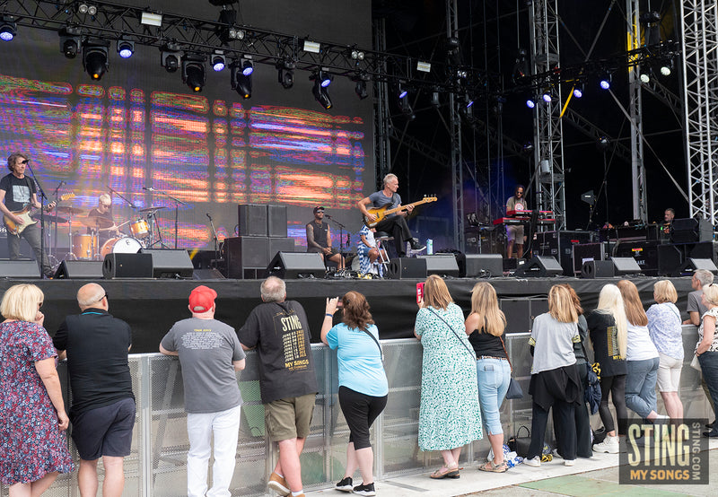 Sting MY SONGS Soundcheck at Scarborough Open Air Theatre, 25 June 2023. All images copyright D&W. Thanks to Cuffe & Taylor / Rhodes Media.
