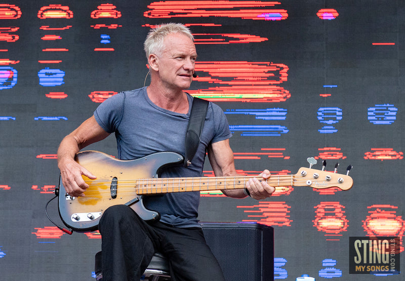 Sting MY SONGS Soundcheck at Scarborough Open Air Theatre, 25 June 2023. All images copyright D&W. Thanks to Cuffe & Taylor / Rhodes Media.