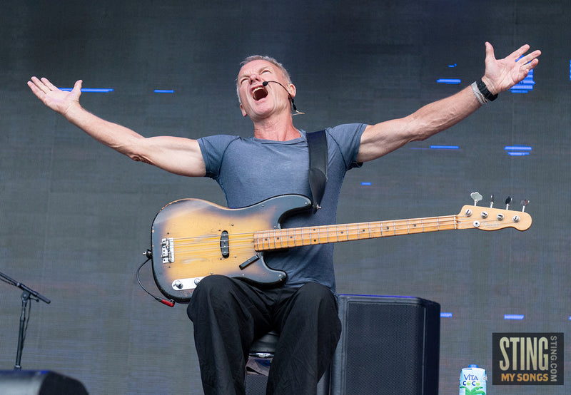 Sting MY SONGS Soundcheck at Scarborough Open Air Theatre, 25 June 2023. All images copyright D&W. Thanks to Cuffe & Taylor / Rhodes Media.