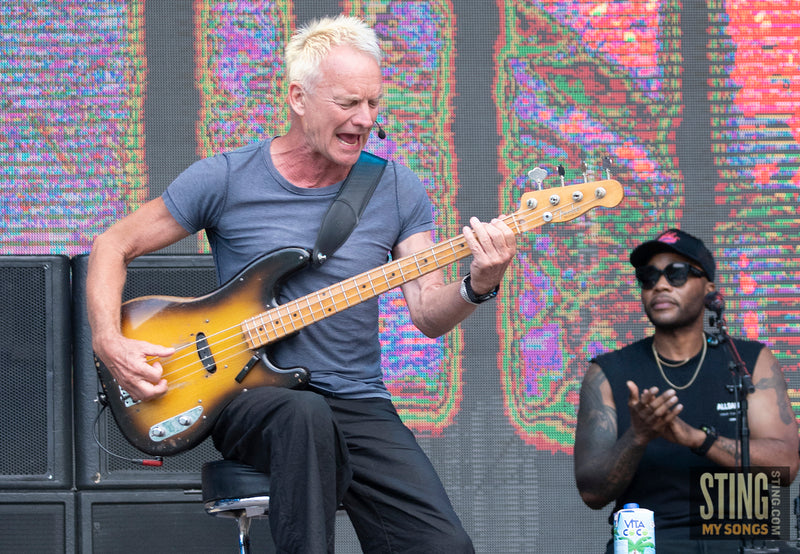 Sting MY SONGS Soundcheck at Scarborough Open Air Theatre, 25 June 2023. All images copyright D&W. Thanks to Cuffe & Taylor / Rhodes Media.