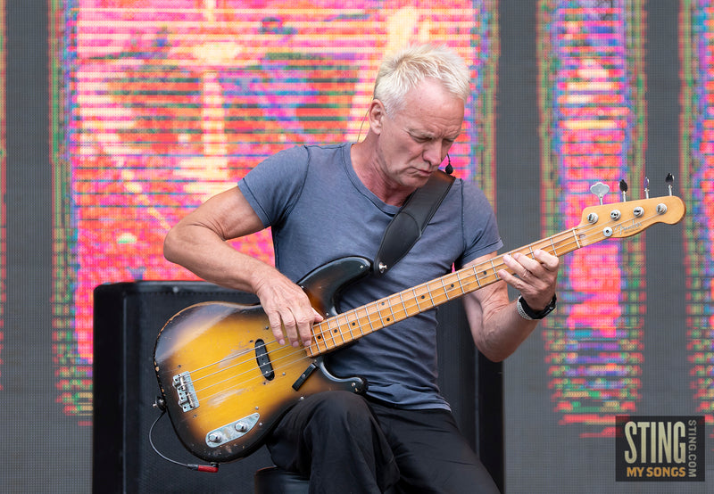 Sting MY SONGS Soundcheck at Scarborough Open Air Theatre, 25 June 2023. All images copyright D&W. Thanks to Cuffe & Taylor / Rhodes Media.