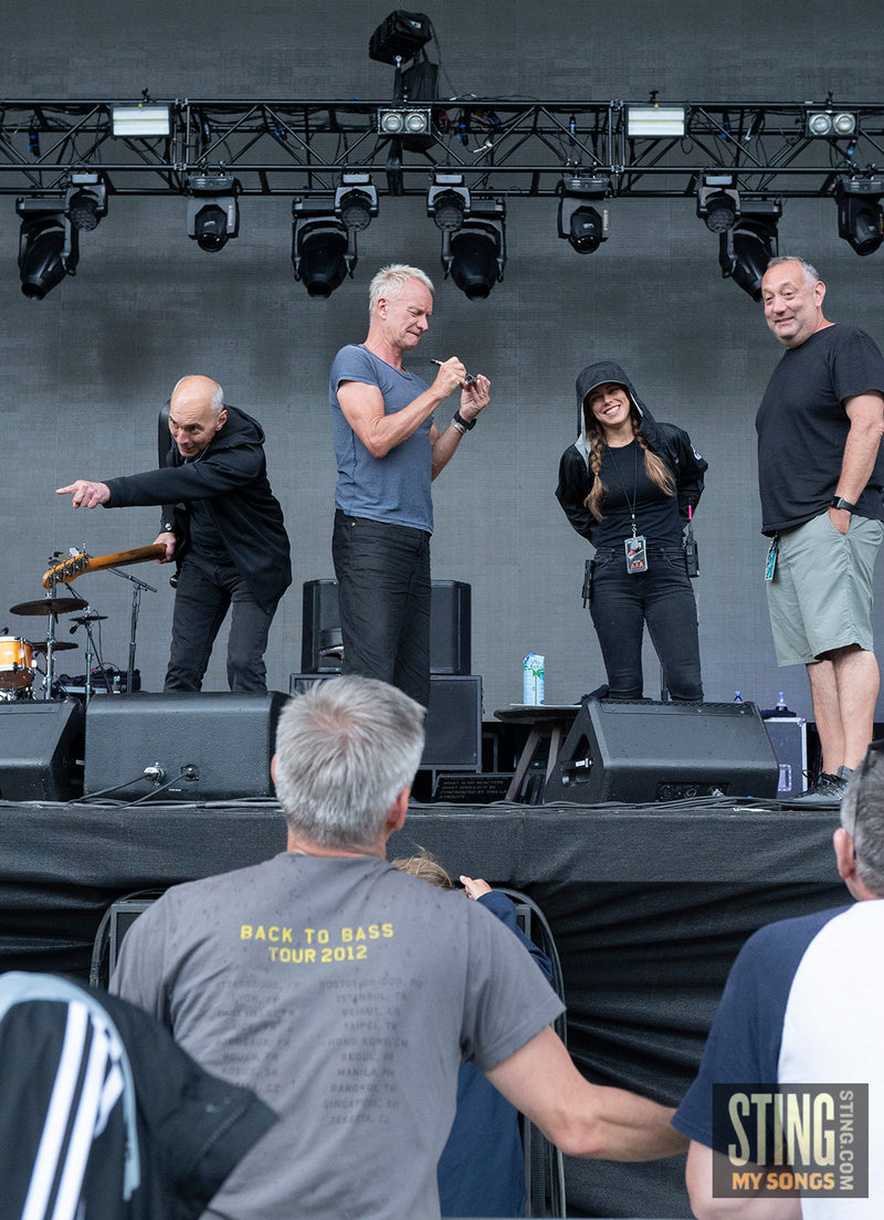 Sting MY SONGS Soundcheck at Scarborough Open Air Theatre, 25 June 2023. All images copyright D&W. Thanks to Cuffe & Taylor / Rhodes Media.