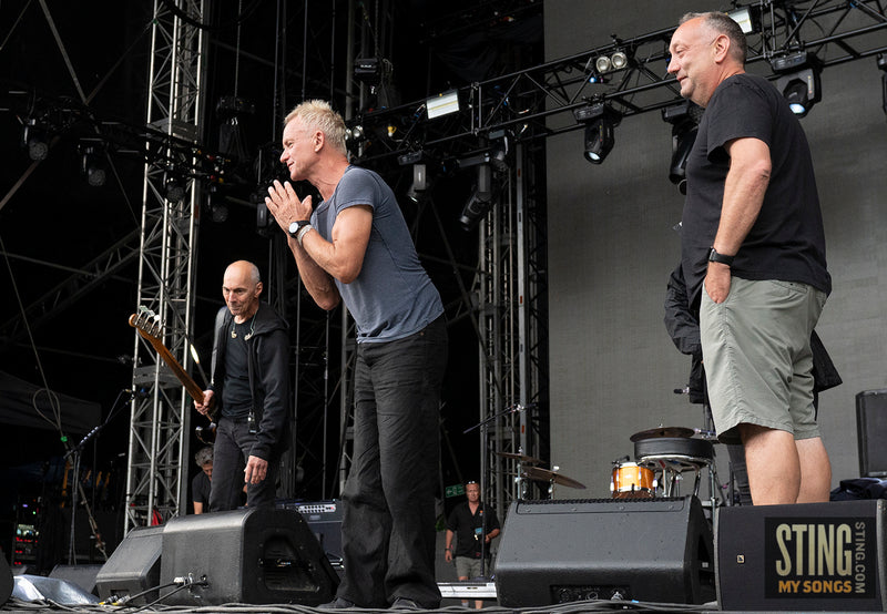 Sting MY SONGS Soundcheck at Scarborough Open Air Theatre, 25 June 2023. All images copyright D&W. Thanks to Cuffe & Taylor / Rhodes Media.