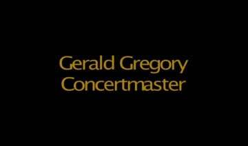 Symphonicity Tour - Gerald Gregory (Concertmaster)
