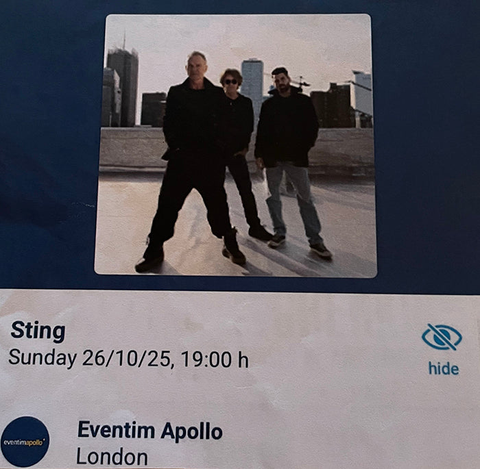 Ticket courtesy of Stevie Welsh